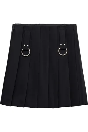 Prada Wool Pleated Mini Skirt