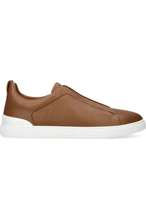 Ermenegildo Zegna Leather Triple Stitch Sneakers