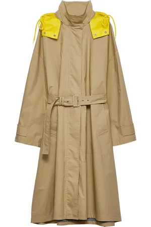 Prada Cotton Belted Trench Coat