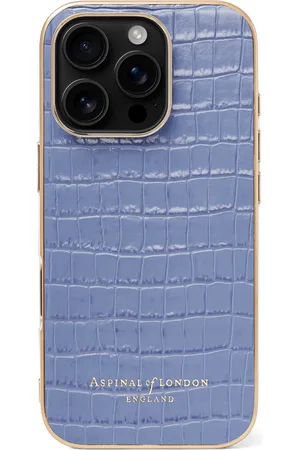 ASPINAL OF LONDON Croc-Embossed Leather iPhone 16 Pro Case