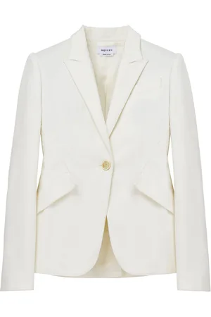 Alexander McQueen Denim Single-Breasted Blazer