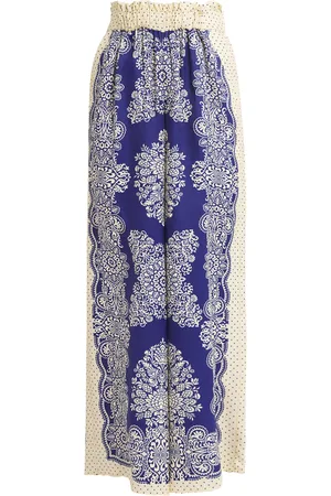 Claudie Pierlot Printed Wide-Leg Trousers