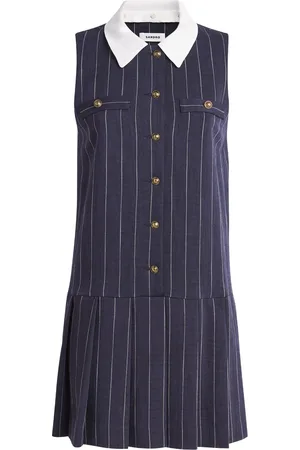 Sandro Pinstripe Mini Dress