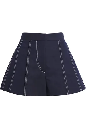 Claudie Pierlot Pleated Contrast Shorts