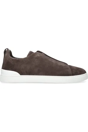 Ermenegildo Zegna Suede Triple Stitch Sneakers