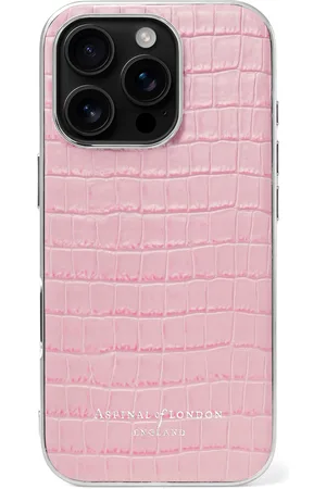 ASPINAL OF LONDON Croc-Embossed Leather iPhone 16 Pro Case
