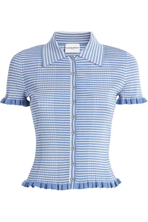 Claudie Pierlot Striped Polo Shirt