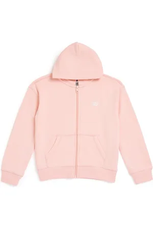 New Balance Cotton-Blend Logo Zip-Up Hoodie
