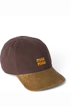 Miu Miu Denim Corduroy Baseball Cap
