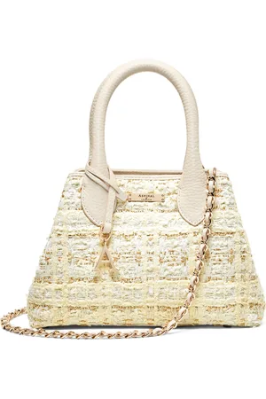 ASPINAL OF LONDON Mini Tweed Paris Top-Handle Bag