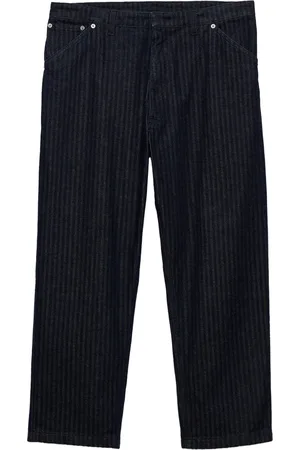 Prada Chevron Wide-Leg Jeans