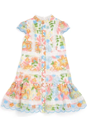 Marlo Floral-Embroidered Piper Dress