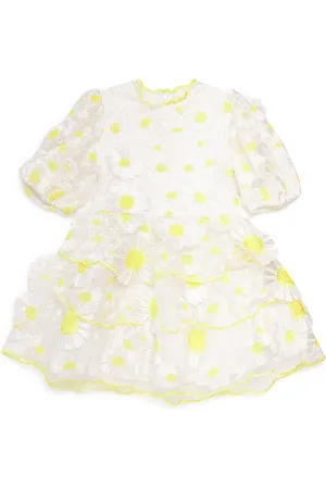 Marlo Floral-Embroidered Valeria Dress