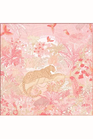 Cartier Silk Panthère Greenhouse Scarf