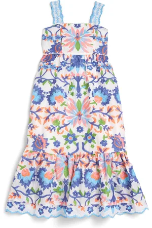 Marlo Cotton Embroidered Joanna Maxi Dress