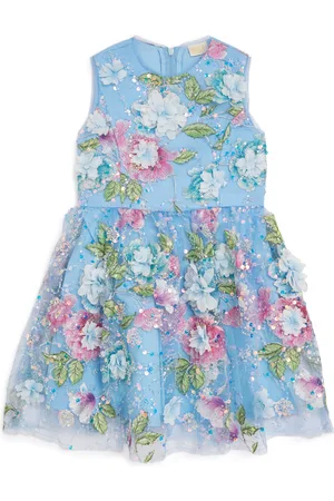 Marlo Floral-Embroidered Rosaline Dress