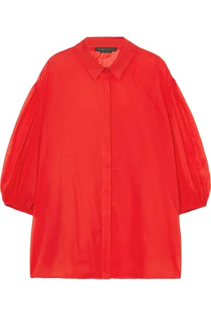 Persona by Marina Rinaldi Cotton Puff-Sleeve Shirt