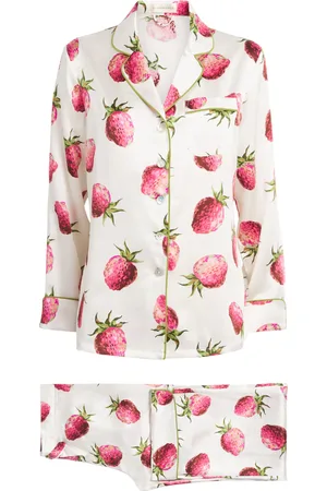 Olivia von Halle Silk Blythe Lila Pyjama Set