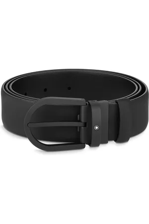 Montblanc Leather Horseshoe Belt
