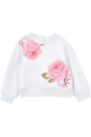 MONNALISA Rose Motif Sweatshirt