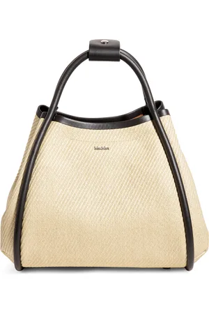 Max Mara Woven Marine Top-Handle Bag