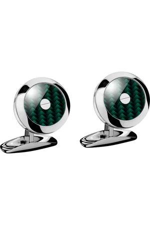 Chopard Stainless Steel And Carbon Fibre Classic Racing Cufflinks