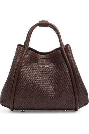 Max Mara Woven Marine Top-Handle Bag