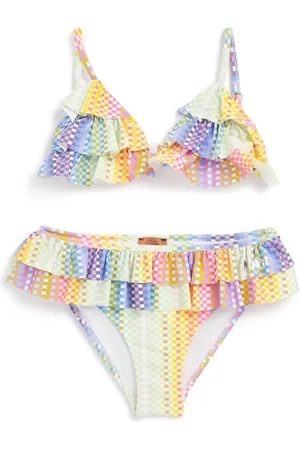 Missoni Check Ruffle-Detail Bikini