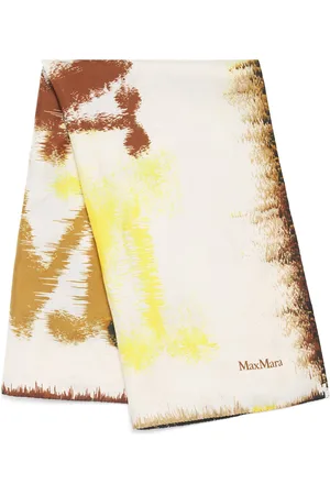 Max Mara Silk Monogram Scarf