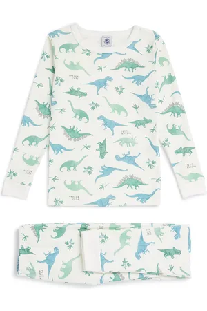 Petit Bateau Cotton Dinosaur Pyjamas