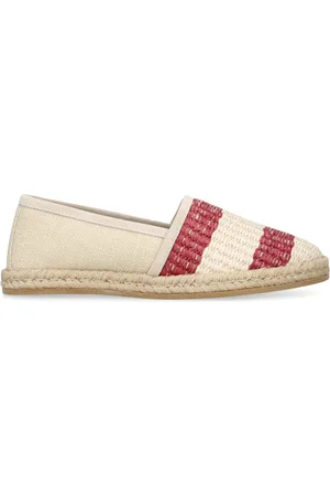 Brunello Cucinelli Raffia Stripe Espadrilles