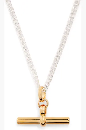 Tilly Sveaas Giant T-Bar Curb Chain Necklace