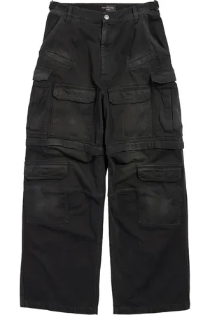 Balenciaga Denim Sun-Bleached Cargo Trousers