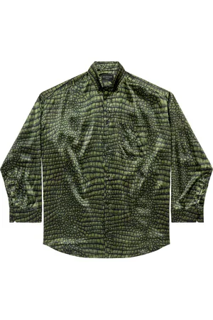 Balenciaga Silk Cocoon Long-Sleeve Shirt