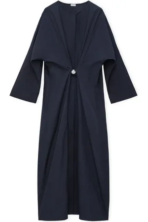 Loewe Exclusive Cotton Silver-Detail Silver Capsule Maxi Dress