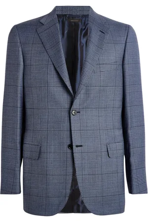 BRIONI Wool Houndstooth Ravello Blazer
