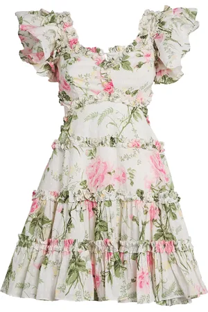 Needle & Thread Organic Cotton Rose Mini Dress