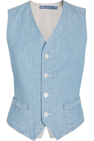 Ralph Lauren Cotton Chambray Waistcoat