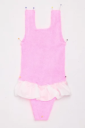 Hunza G Ruffle-Trim Denise Swimsuit