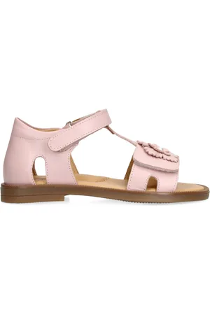 Papouelli Leather Emerald Sandals
