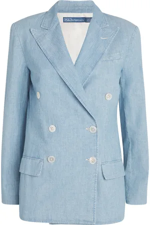 Ralph Lauren Denim Double-Breasted Blazer