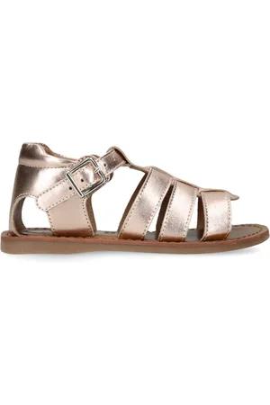 Papouelli Leather Tassie Sandals