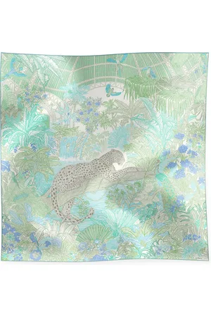 Cartier Silk Panthère Greenhouse Scarf