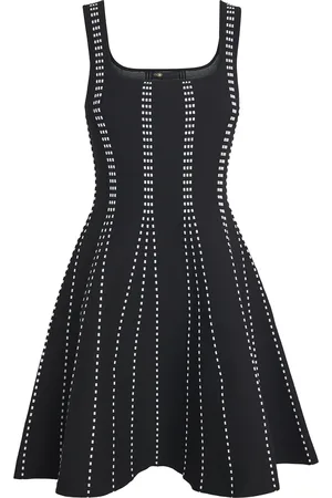 Maje Jacquard-Stripe Mini Dress
