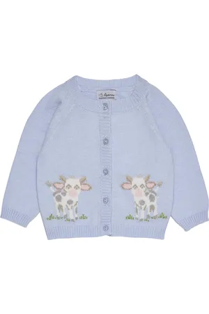 FrenchTrotters Cotton-Wool Cow Cardigan