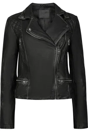 AllSaints Leather Cargo Biker Jacket
