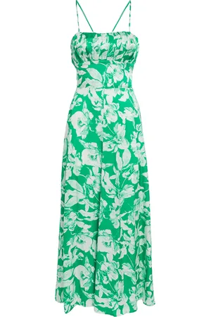 Maje Floral Print Midi Dress