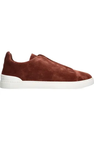 Ermenegildo Zegna Suede Triple Stitch Sneakers