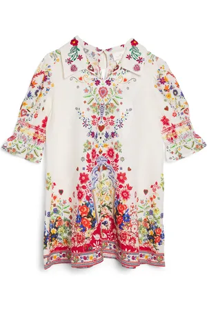 Camilla Linen-Blend Faith, Luck & Justice Dress