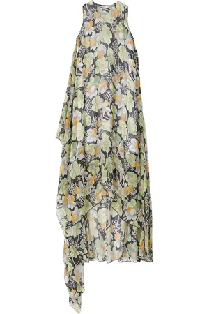 Loewe Silk Floral Midi Dress